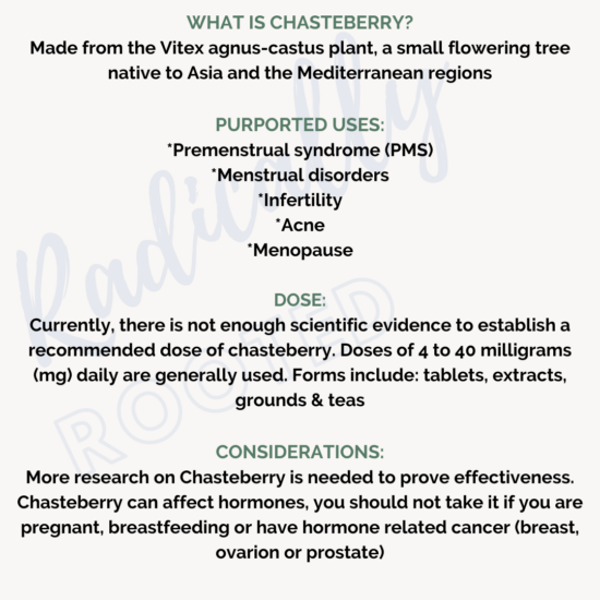 Chasteberry dose