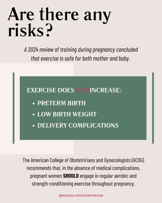 woman lifting weights safely during exercise during pregnancy
